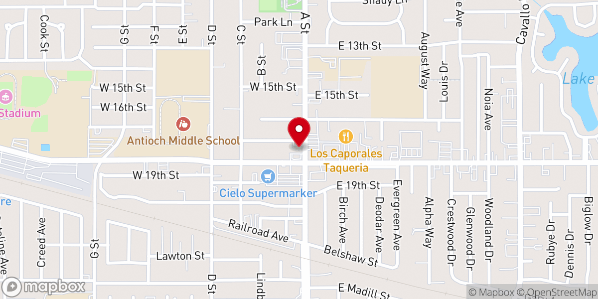 Map showing location of True Faith Community Baptist Church