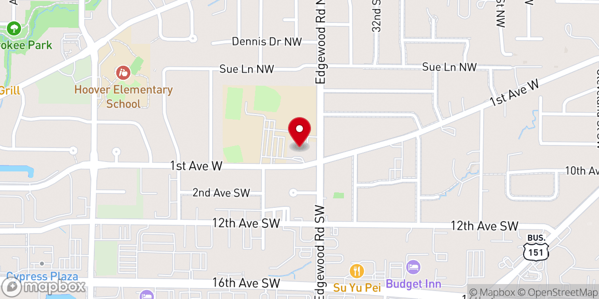 Map showing location of St Jude Catholic Church