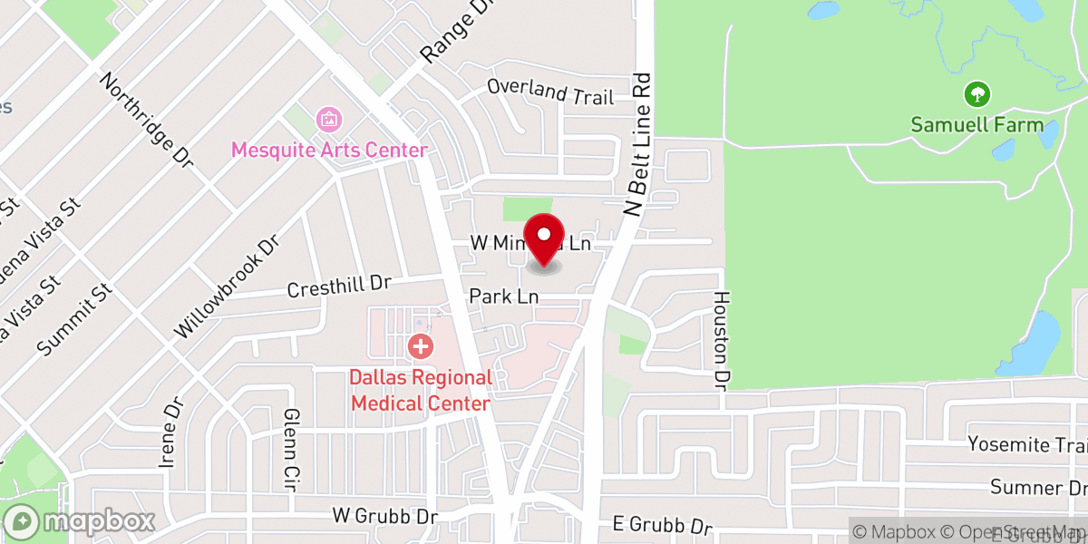 Map showing location of Inspiration Church