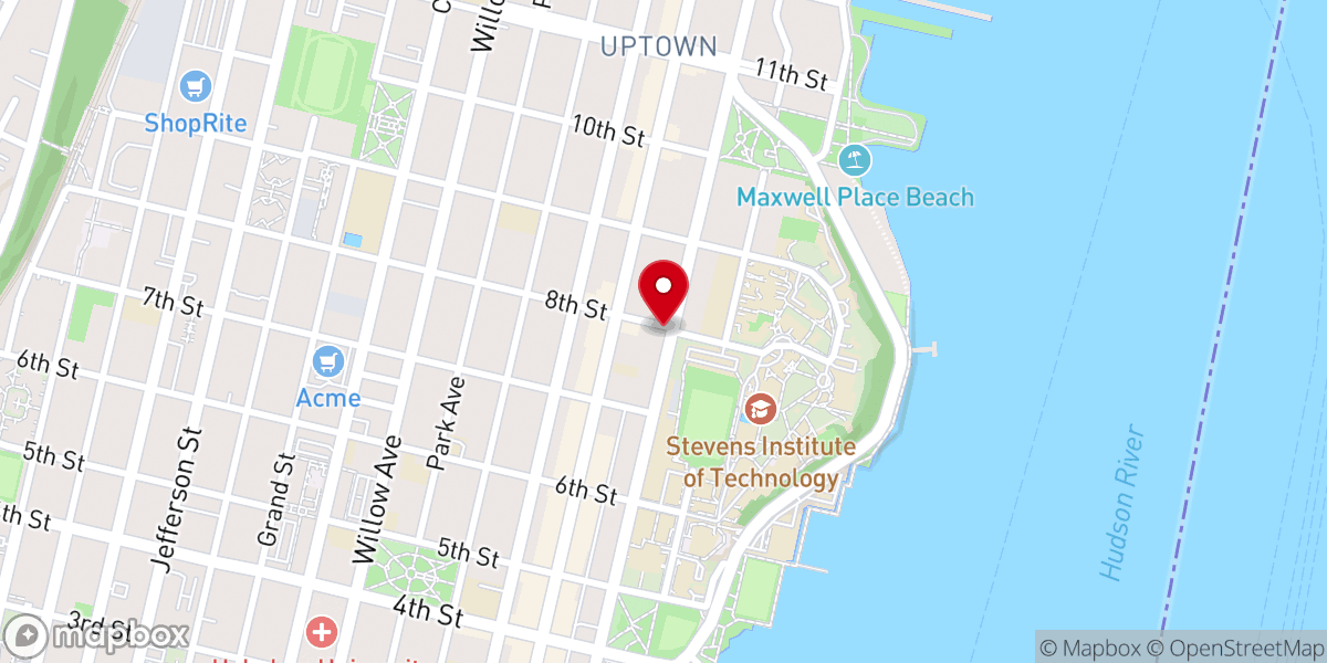Map showing location of St. Matthew Trinity Lutheran Church