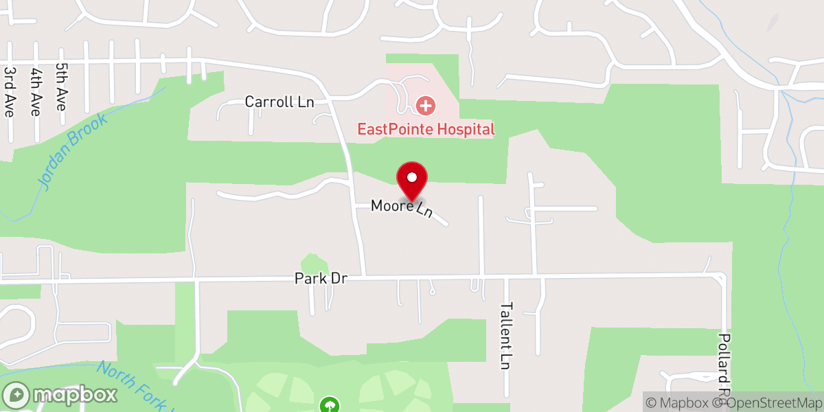 Map showing location of Park City Chapel
