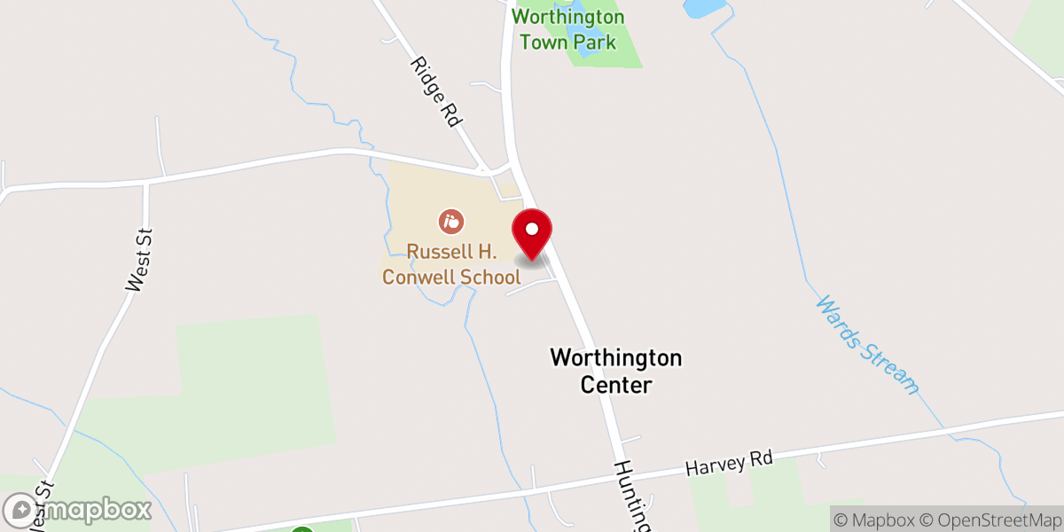 Map showing location of First Congregational Church-Wrt