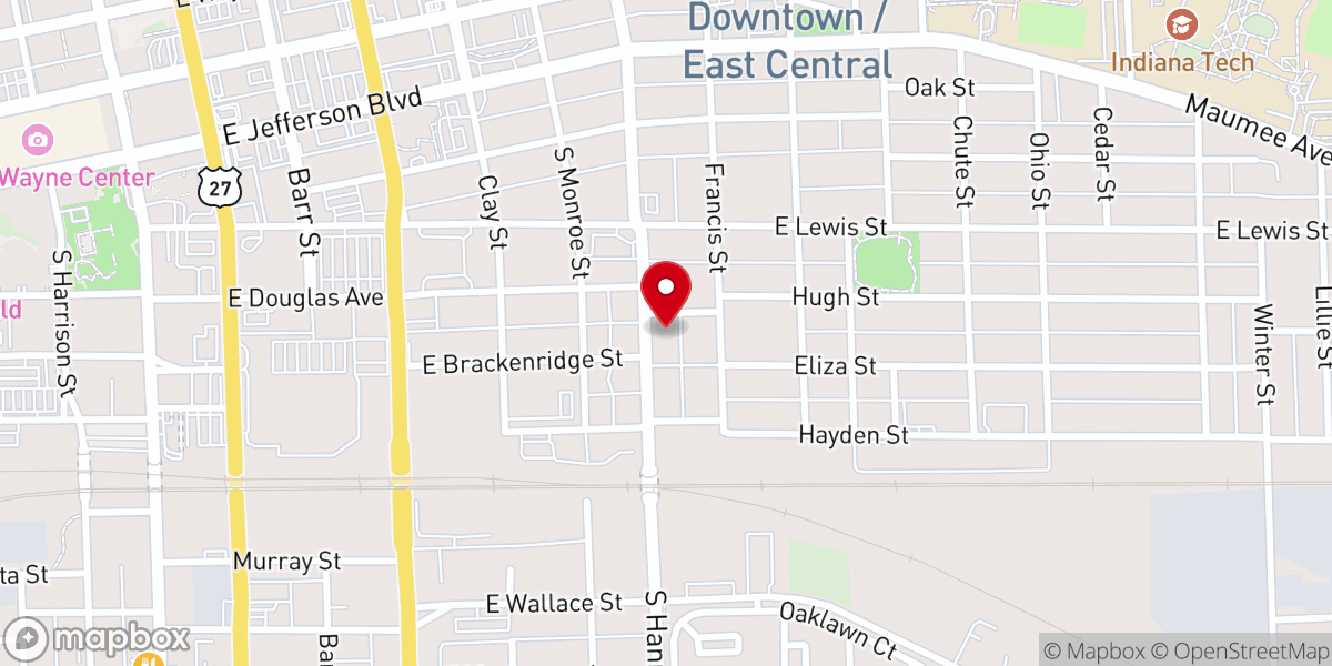 Map showing location of Elevate City Church