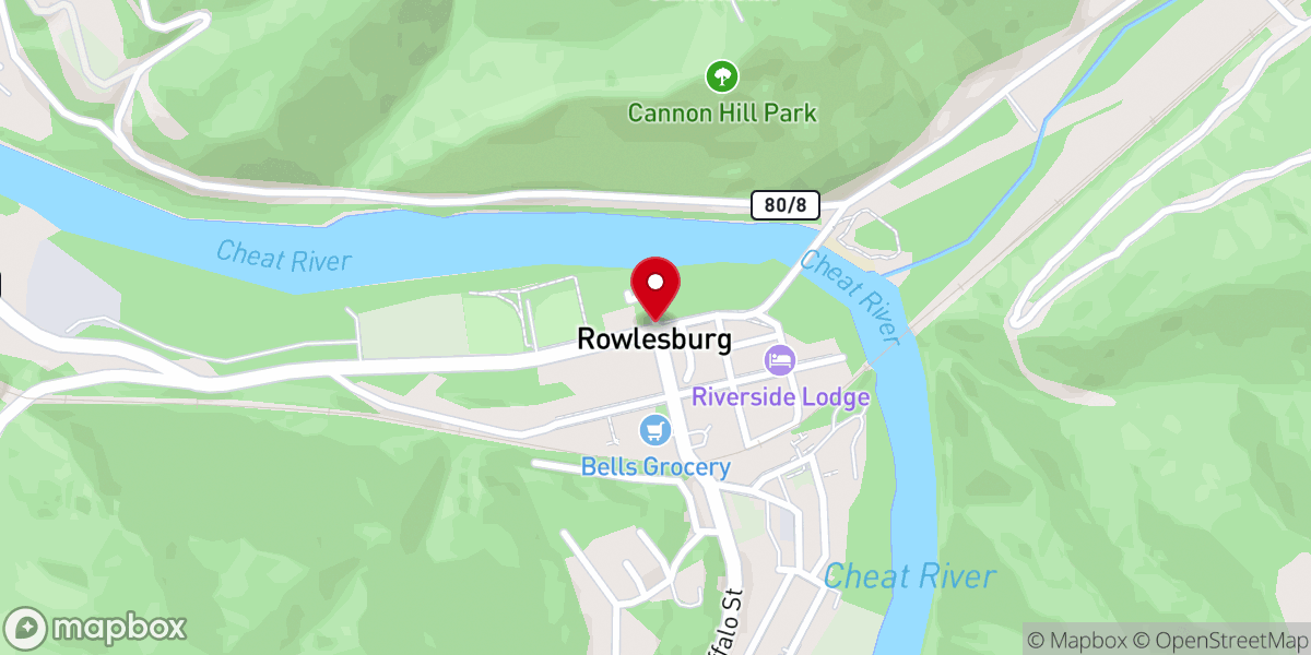 Map showing location of Saint Philomena Catholic Church