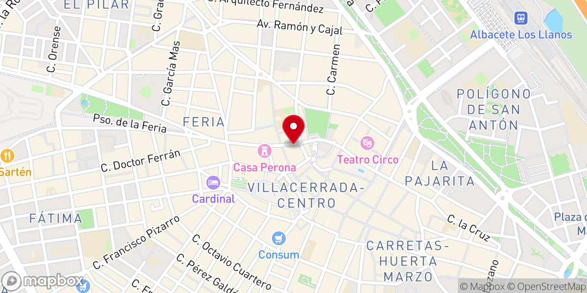 Map showing location of Capilla de Adoración Eucarística
