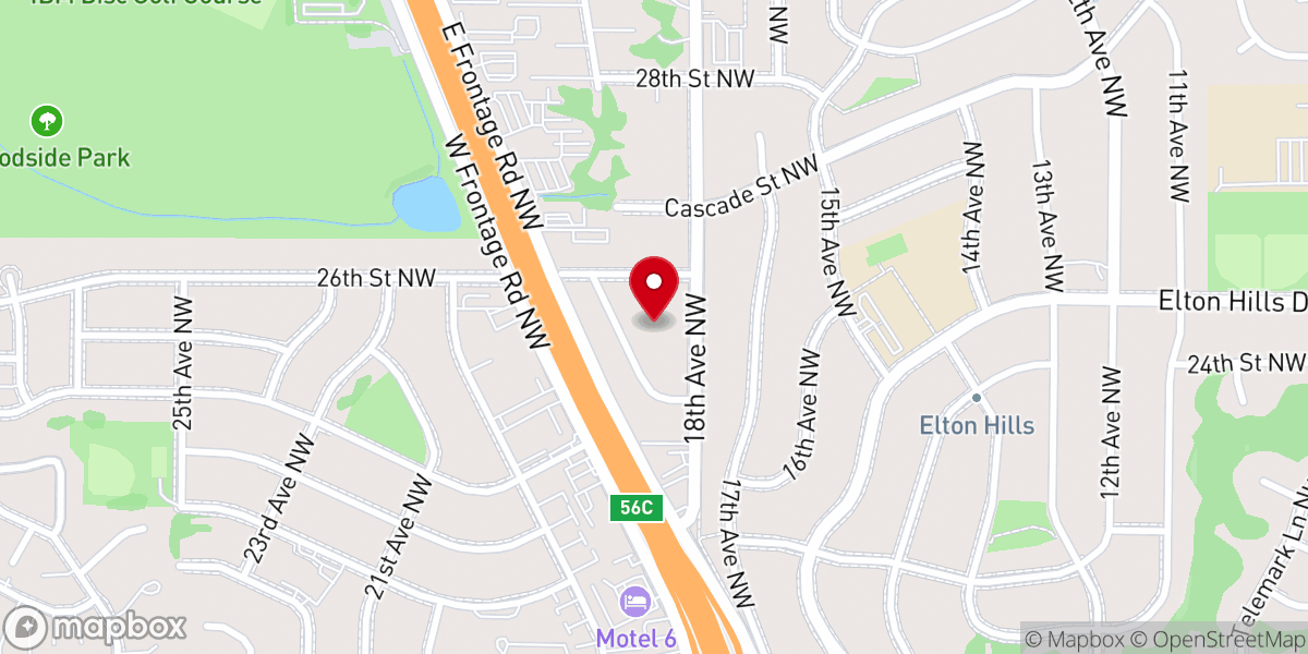 Map showing location of Word of Life Christian Center Inc