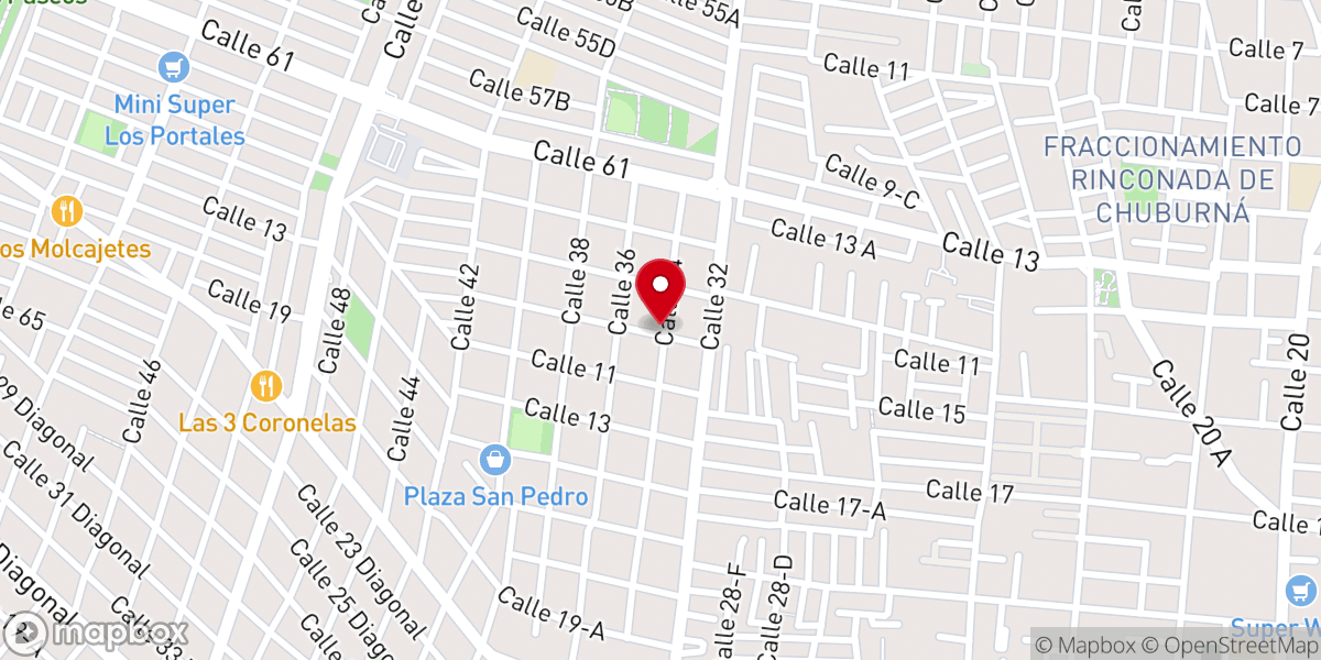 Map showing location of Iglesia Cristiana Ministerios Ebenezer