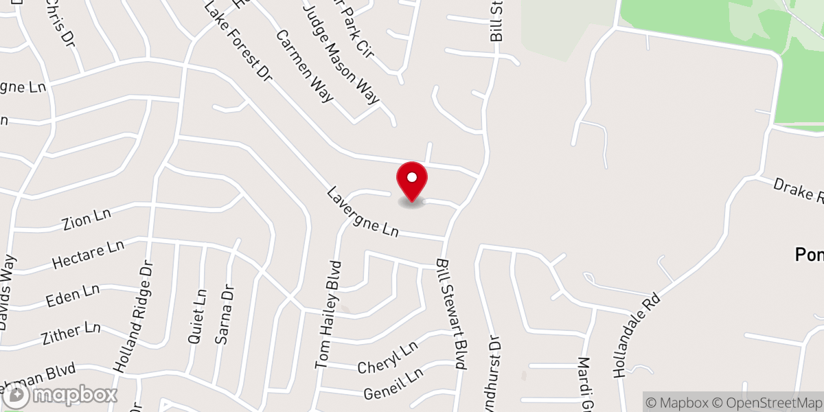 Map showing location of Moriah Presbyterian Church