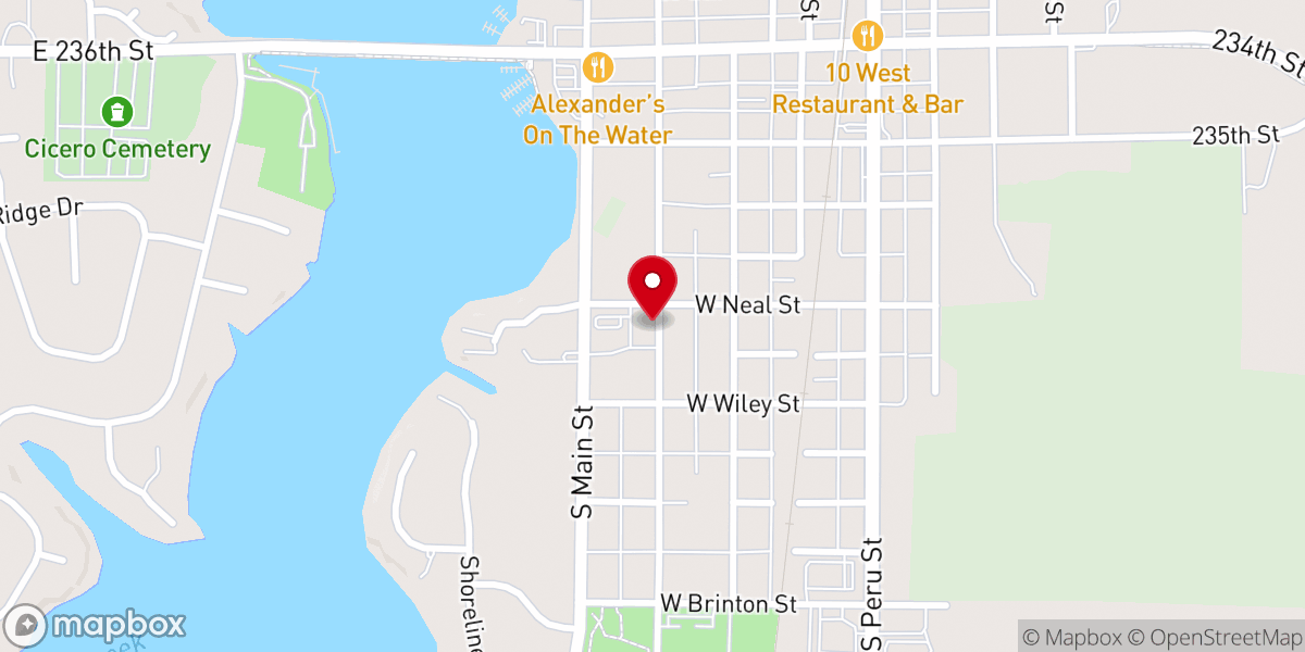 Map showing location of Sacred Heart of Jesus Catholic Church