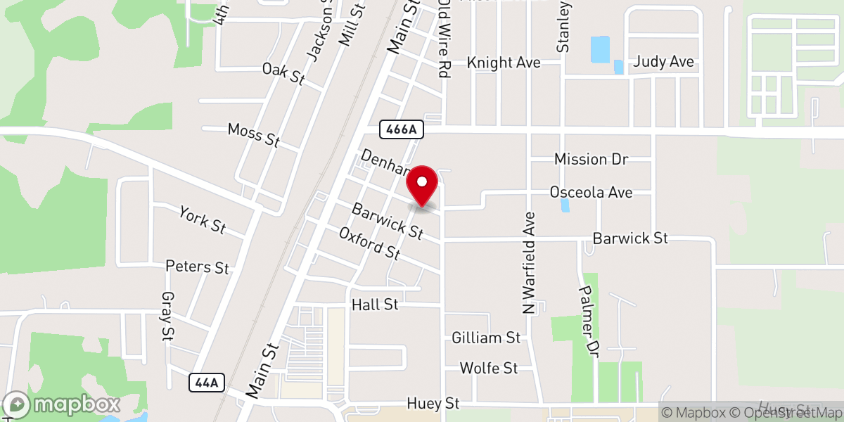 Map showing location of Wildwood United Methodist Church