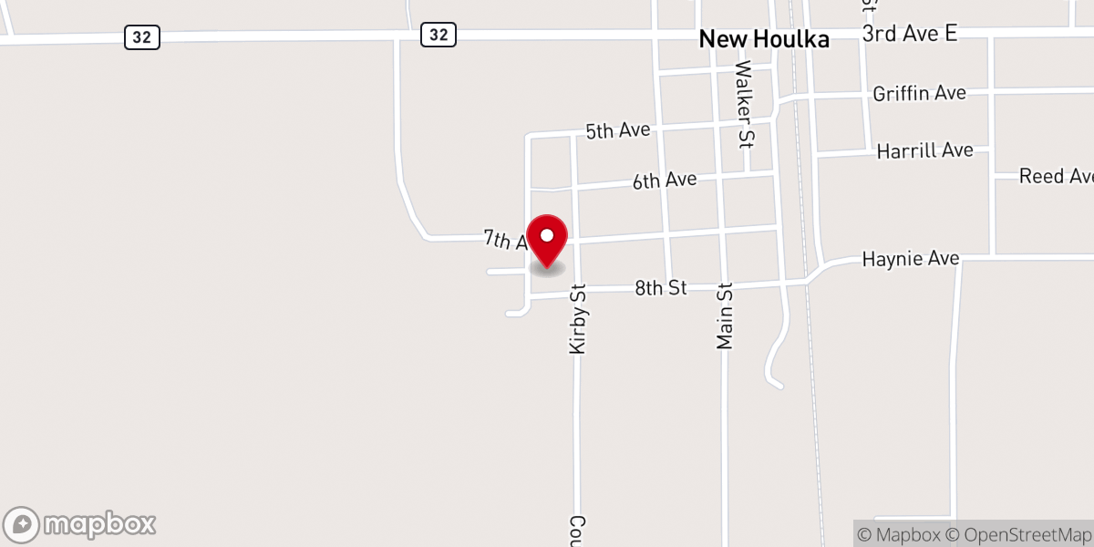 Map showing location of Second Baptist Church