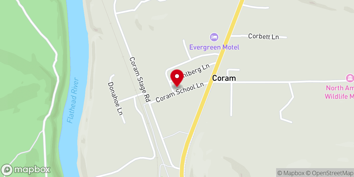 Map showing location of Canyon Community Church Ed Building