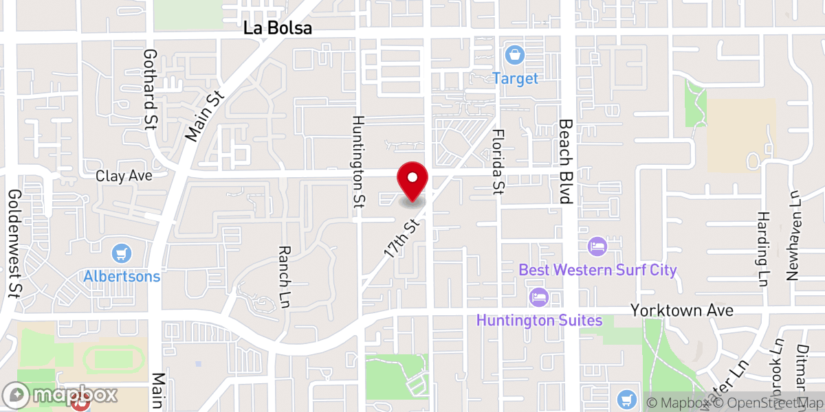 Map showing location of Surf City Church