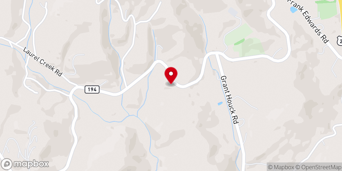 Map showing location of Baldwin Church
