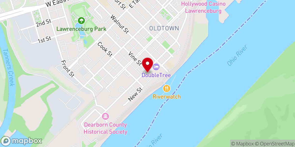Map showing location of Hamline Chapel-United Methodist