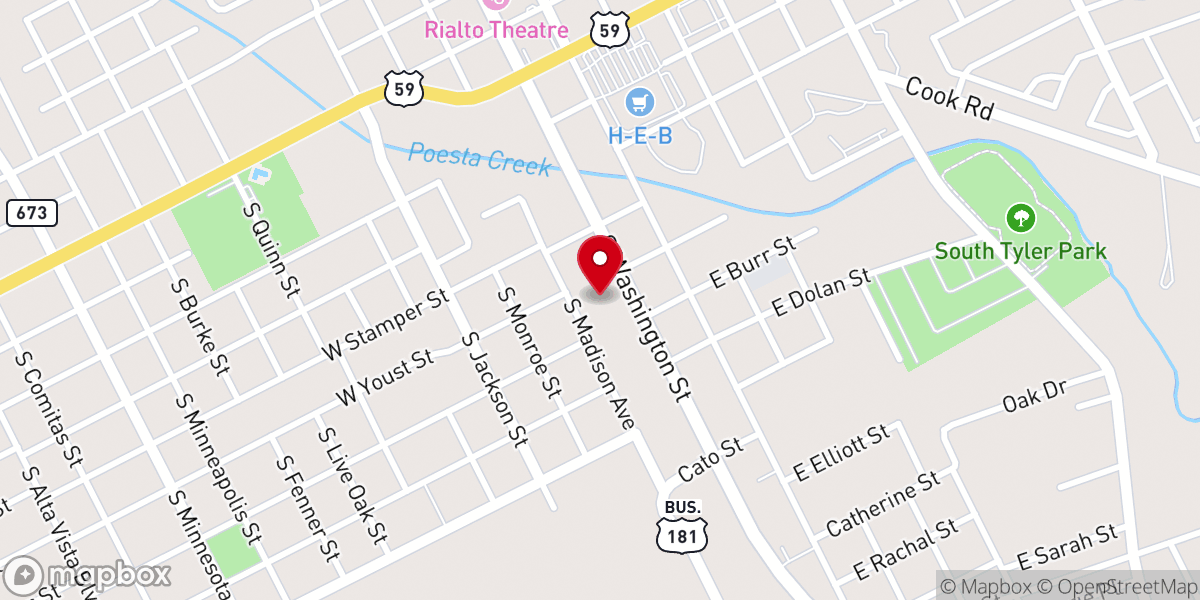 Map showing location of Superior Auto Sales Inc