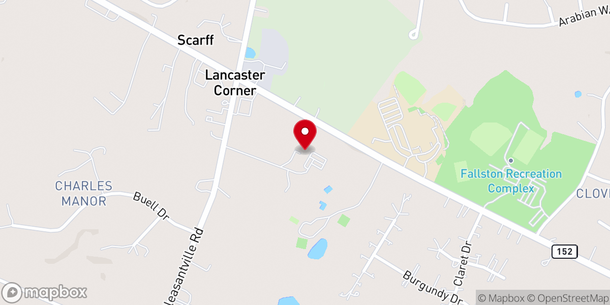 Map showing location of Grandview Christian Church
