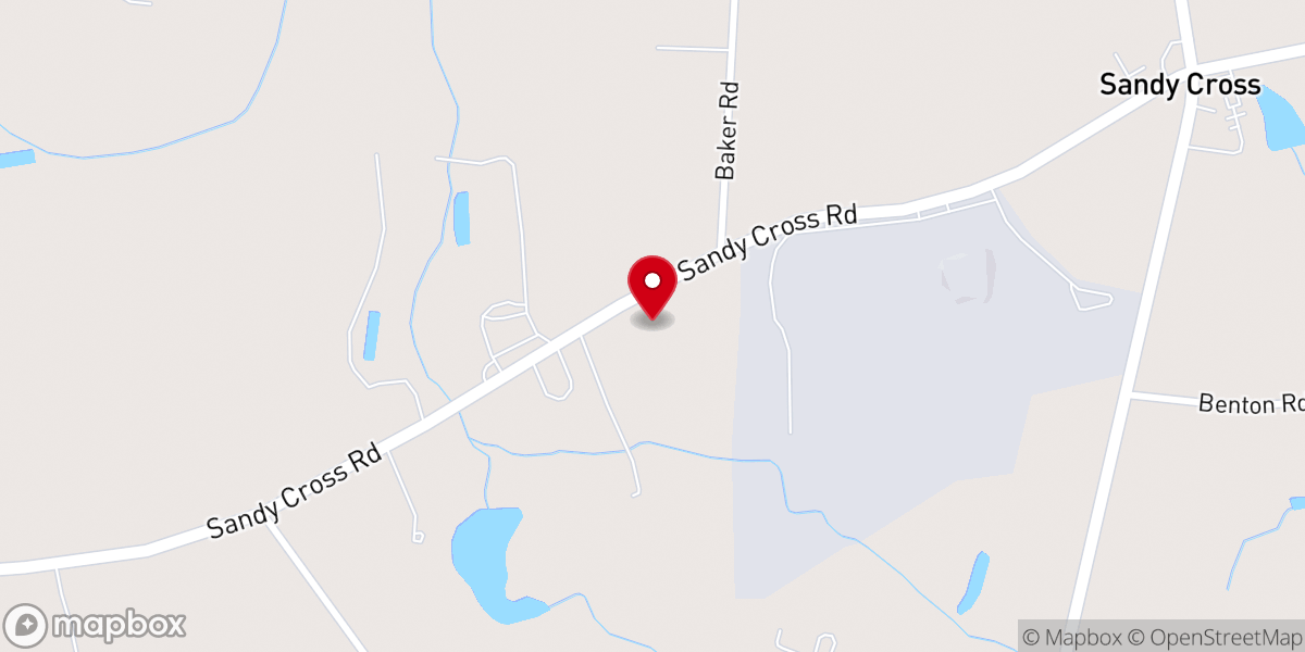 Map showing location of Living Waters Christian Church
