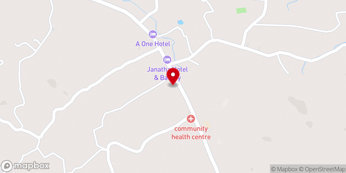 Map showing location of St. Joseph's Syro-Malabar Church, Paika (Paika Palli)
