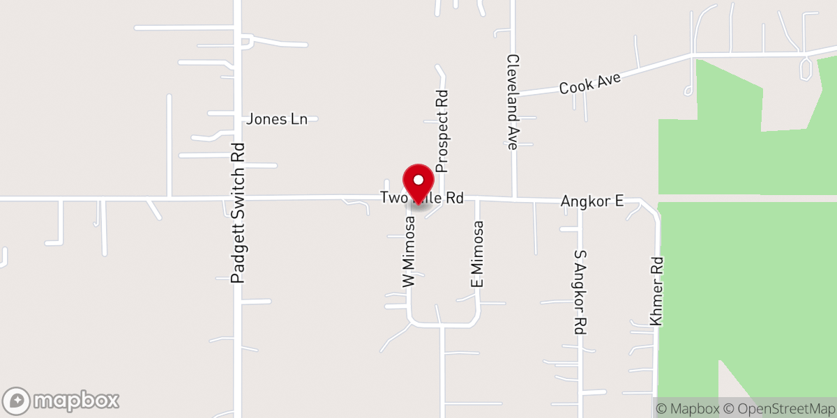 Map showing location of Springs Church