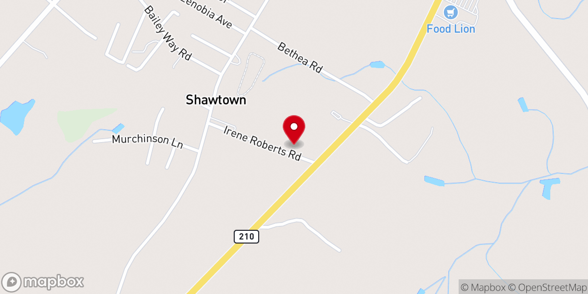 Map showing location of Wesley Chapel A.M.E. Zion Church