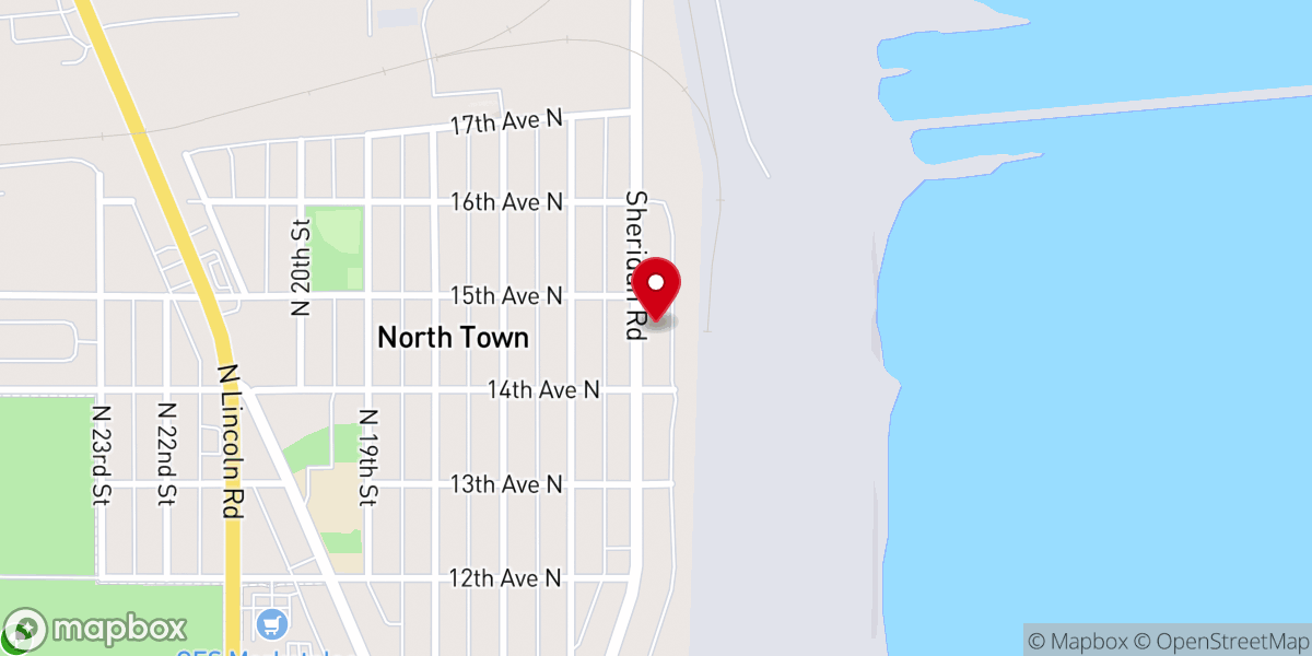 Map showing location of Agape Ministries