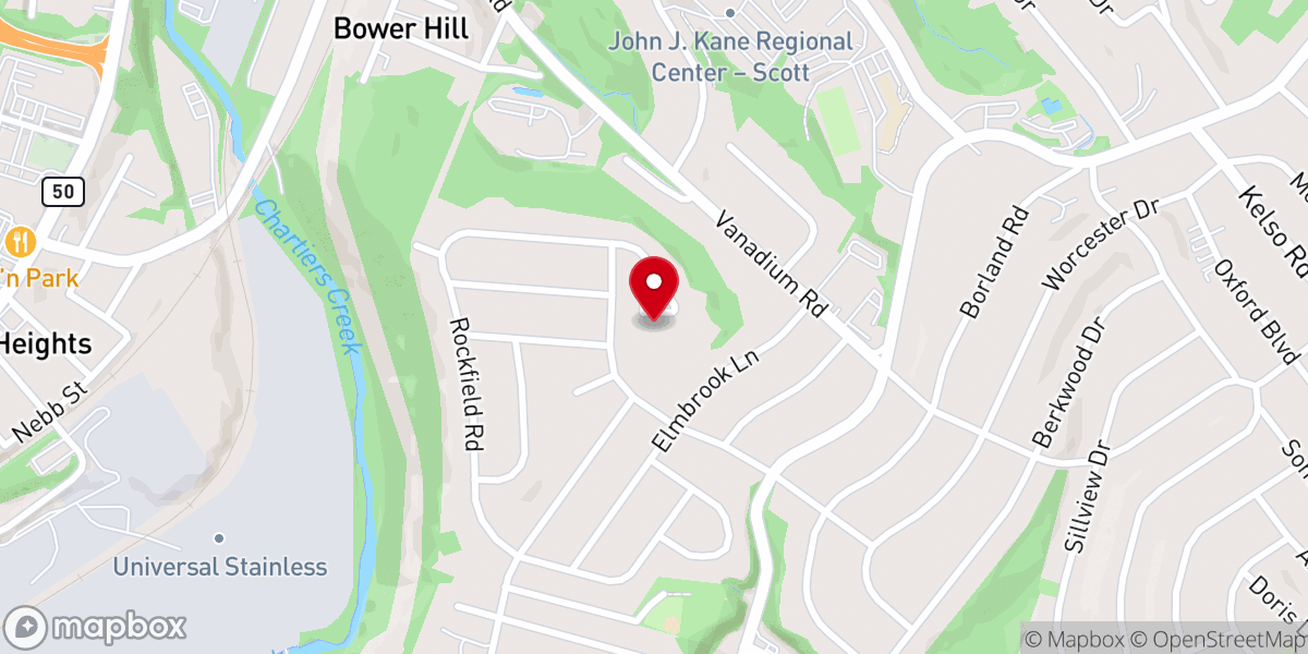 Map showing location of Berean Church - Pittsburgh