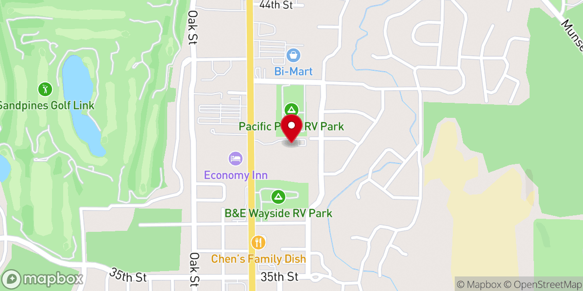 Map showing location of Presbyterian Community Church of the Siuslaw