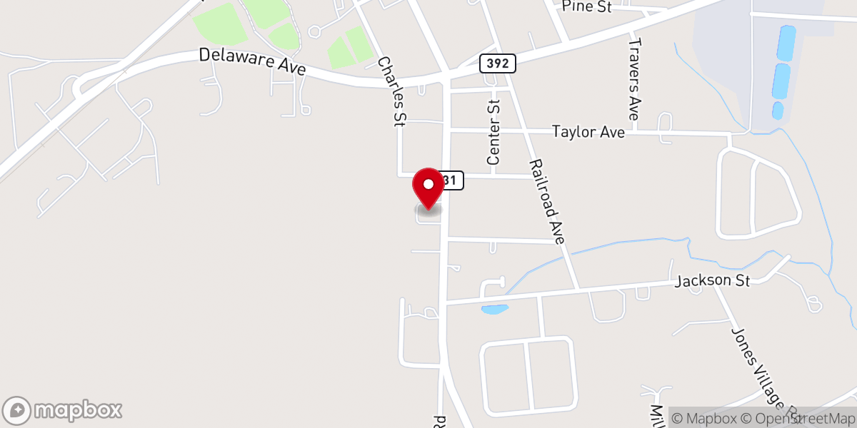 Map showing location of Hurlock United Methodist Church