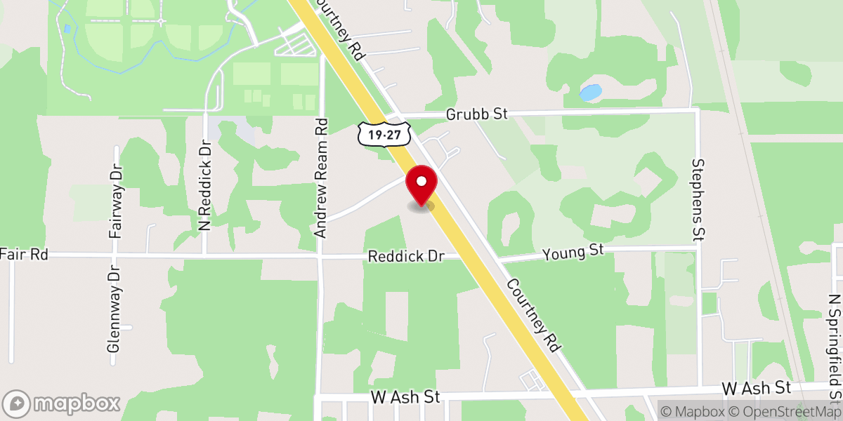 Map showing location of Northside Church of God
