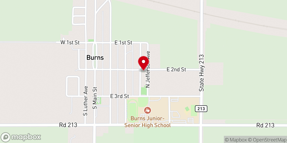 Map showing location of Immanuel Lutheran Church