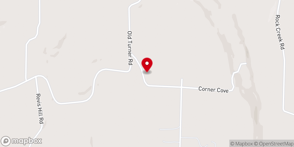 Map showing location of Ozark View Chapel