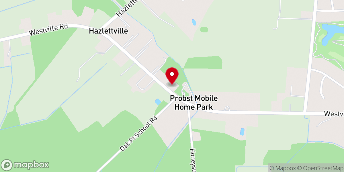 Map showing location of Dover Bible Chapel