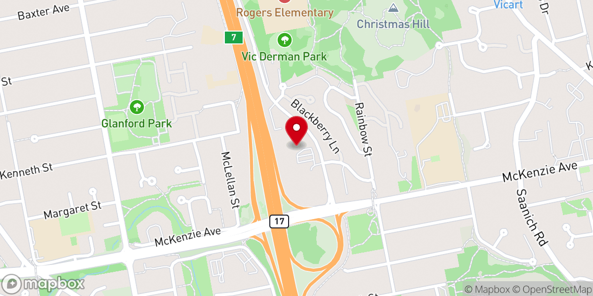 Map showing location of The Salvation Army Victoria Citadel
