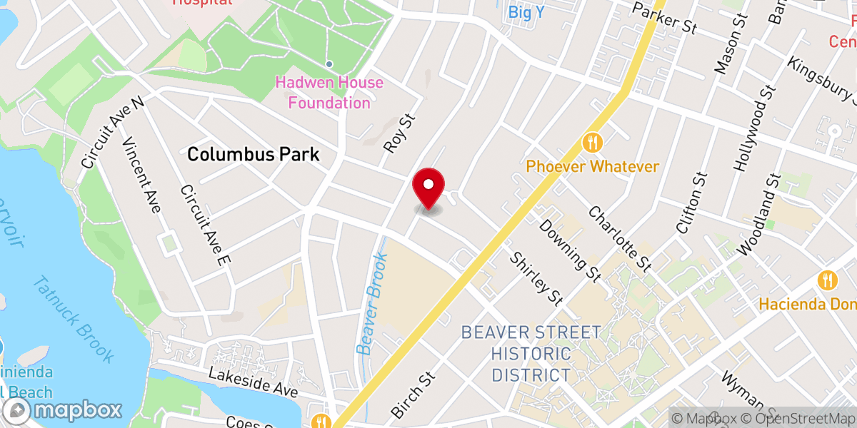 Map showing location of Iglesia Pentecostal Refugio De Gloria Inc