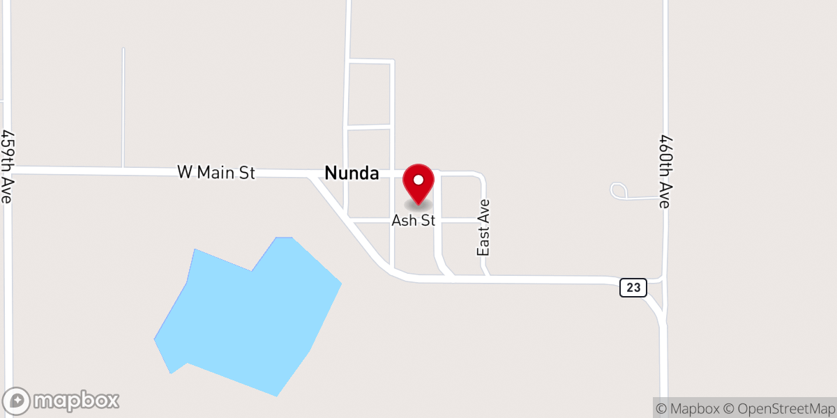 Map showing location of Grace Lutheran Church