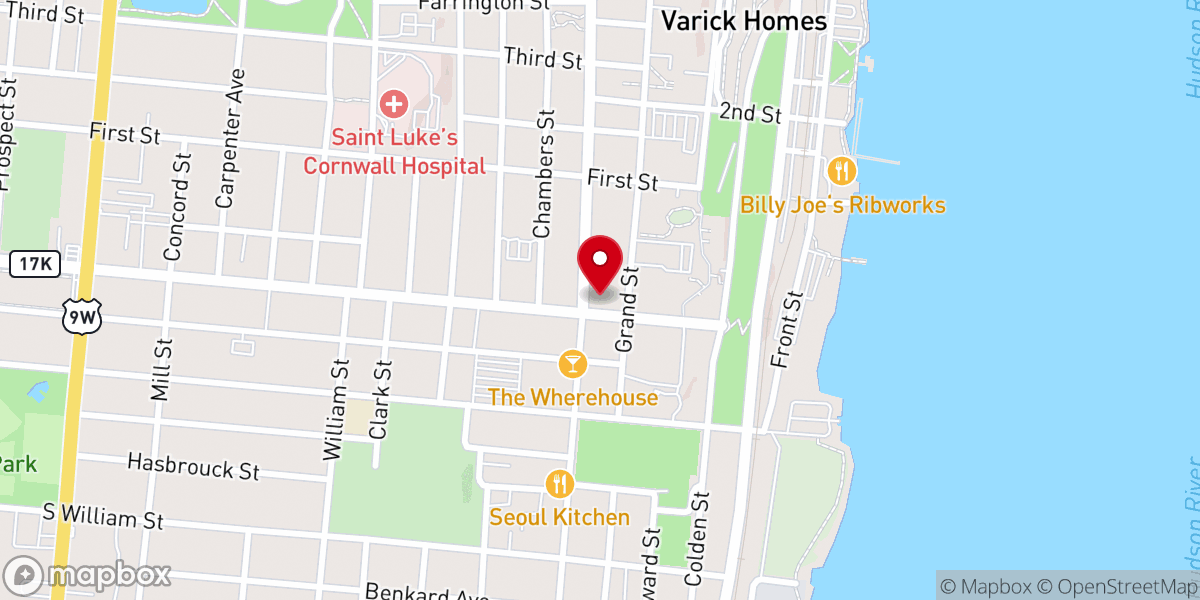 Map showing location of Church At The Bridge