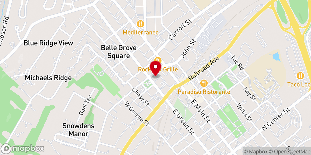 Map showing location of Westminster Church of the Brethren