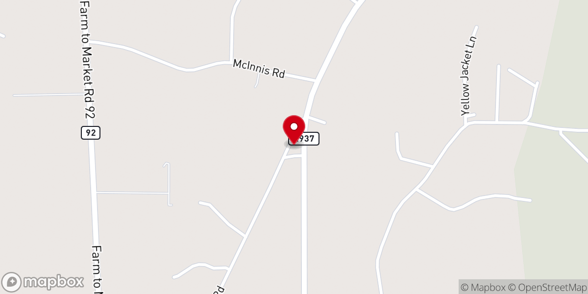 Map showing location of Wiley Mae Community Church
