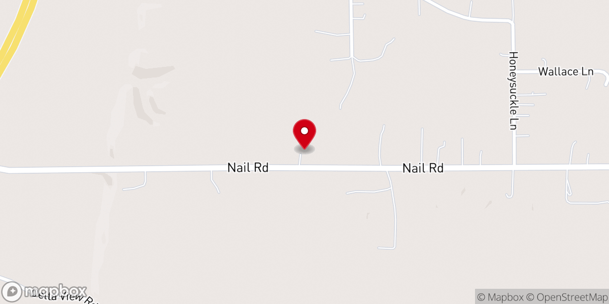 Map showing location of Cal Bluff Church