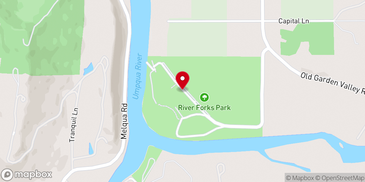 Map showing location of River Forks Park