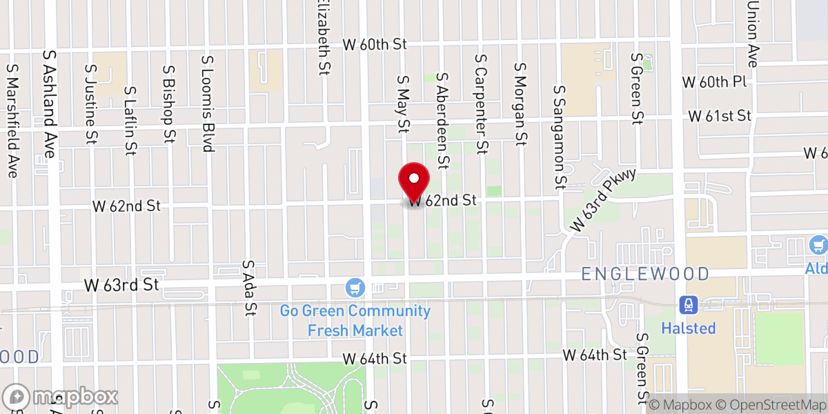 Map showing location of New Jerusalem Pentecostal Church