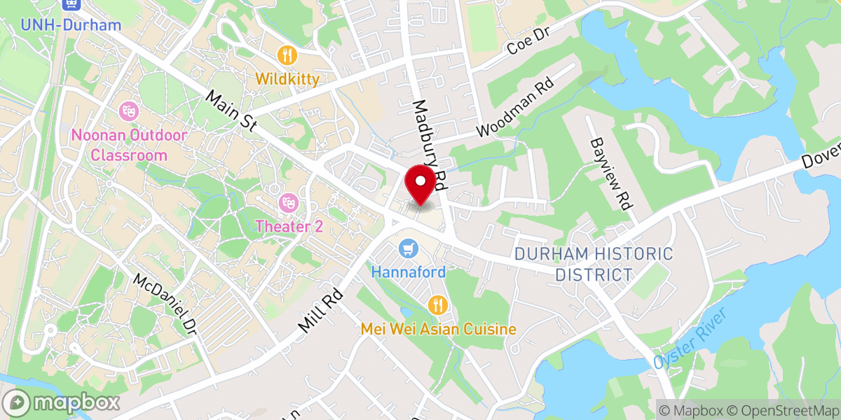 Map showing location of Great Bay Anglican Church