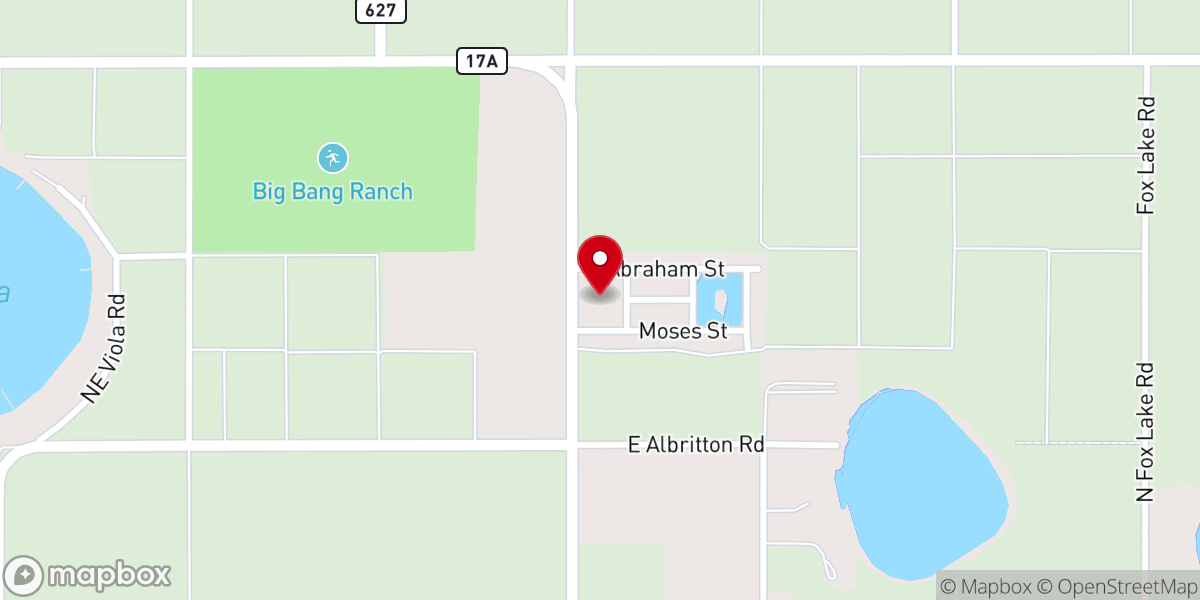 Map showing location of Community Bible Church