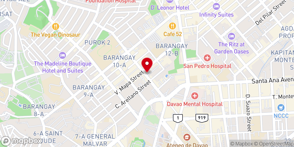 Map showing location of Immanuel Baptist Church