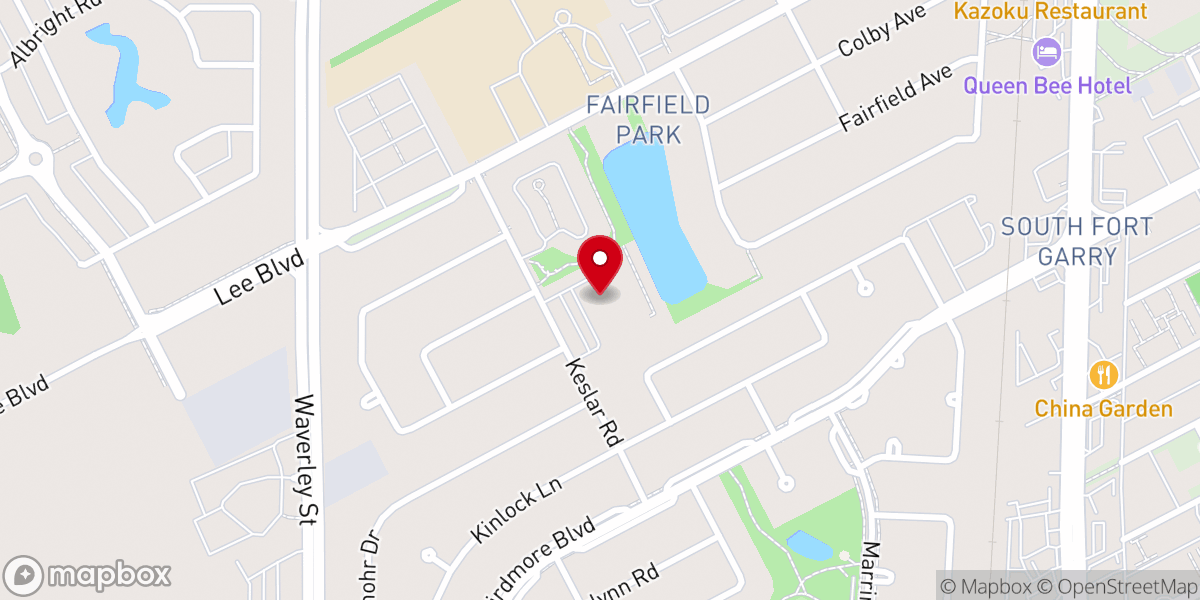 Map showing location of Southlands Community Church
