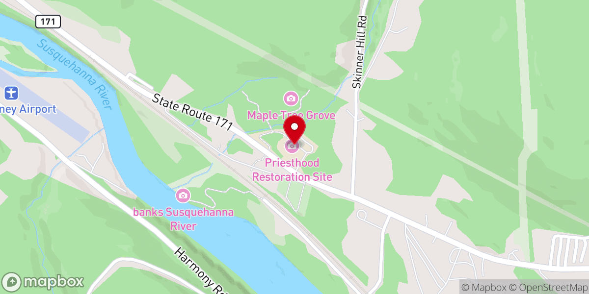 Map showing location of Body of Christ