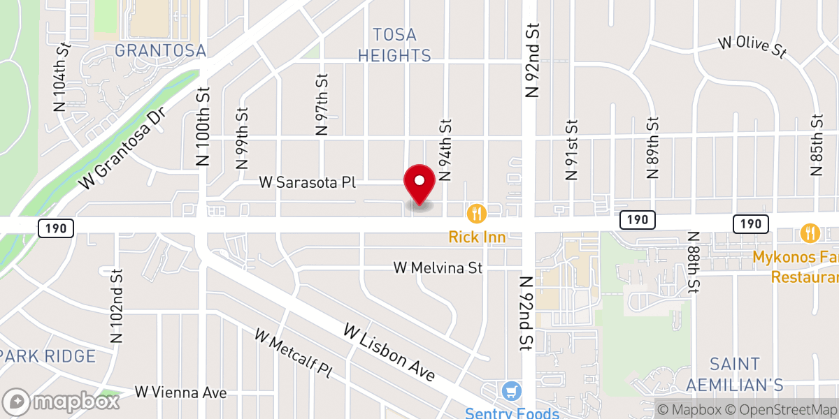 Map showing location of Abiding Word Evangelical Lutheran Church