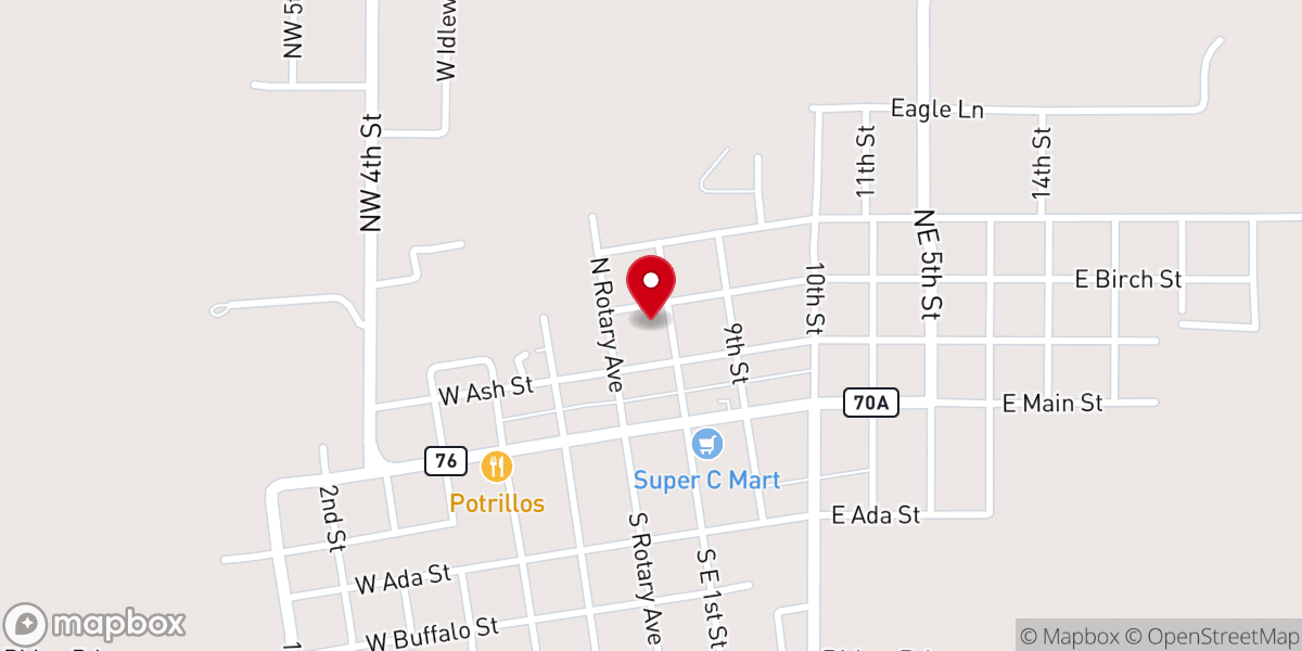 Map showing location of Wilson United Methodist Church