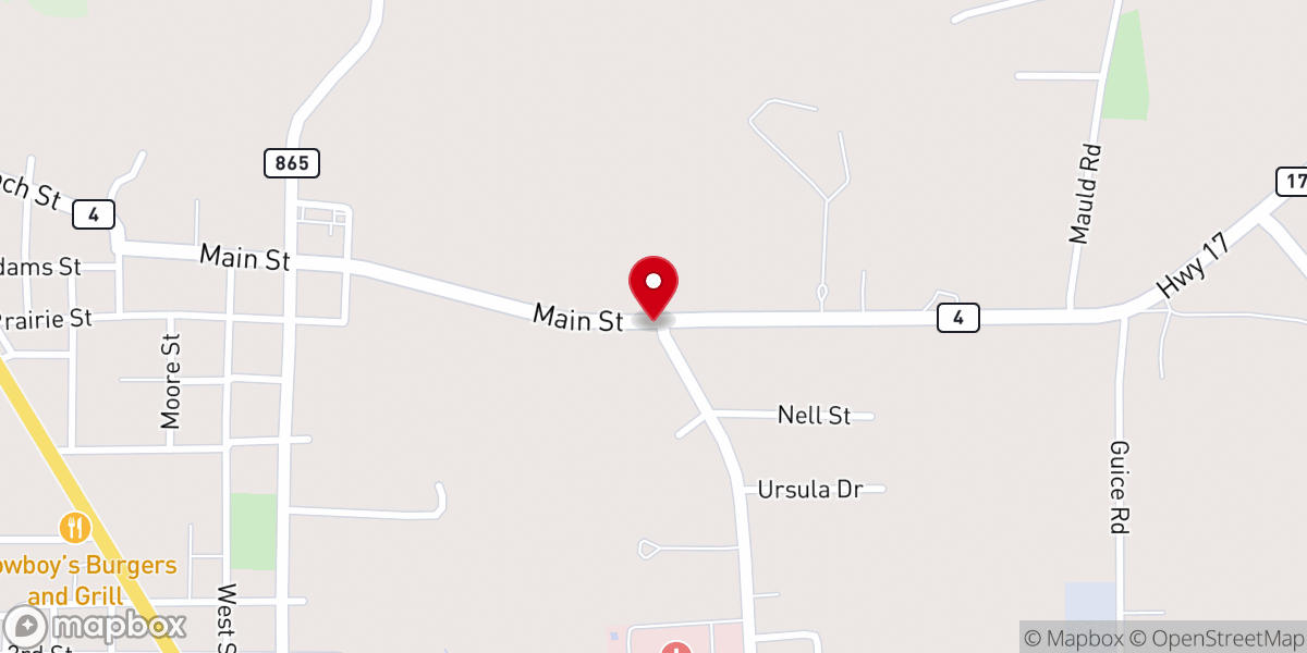 Map showing location of Harvest International Ministries